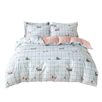 Vente en gros de draps de lit personnalisés en coton 100% - Ensemble de literie 4 pièces - Housse de couette - Taille King Size - Taille Queen Size - Taille Full - Super doux - Luxe