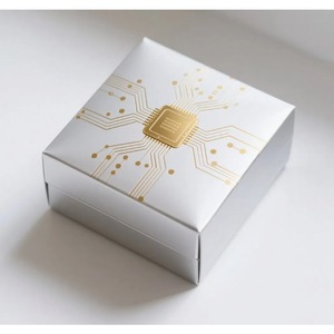 Fashion <b>black</b> leather paper rectangular paper <b>gift</b> perfume <b>box</b>, can be customized - Product Image 4