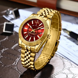 Reloj de Pulsera para Hombre, Resistente al Agua, Luminoso, de Cuarzo, con Correa de Acero Inoxidable - Product Image 5