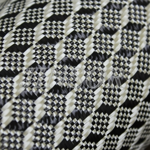 3D tejido cubo Jacquard 3K tela de fibra de carbono para el coche y el equipaje al aire libre uso de la industria - Product Image 1