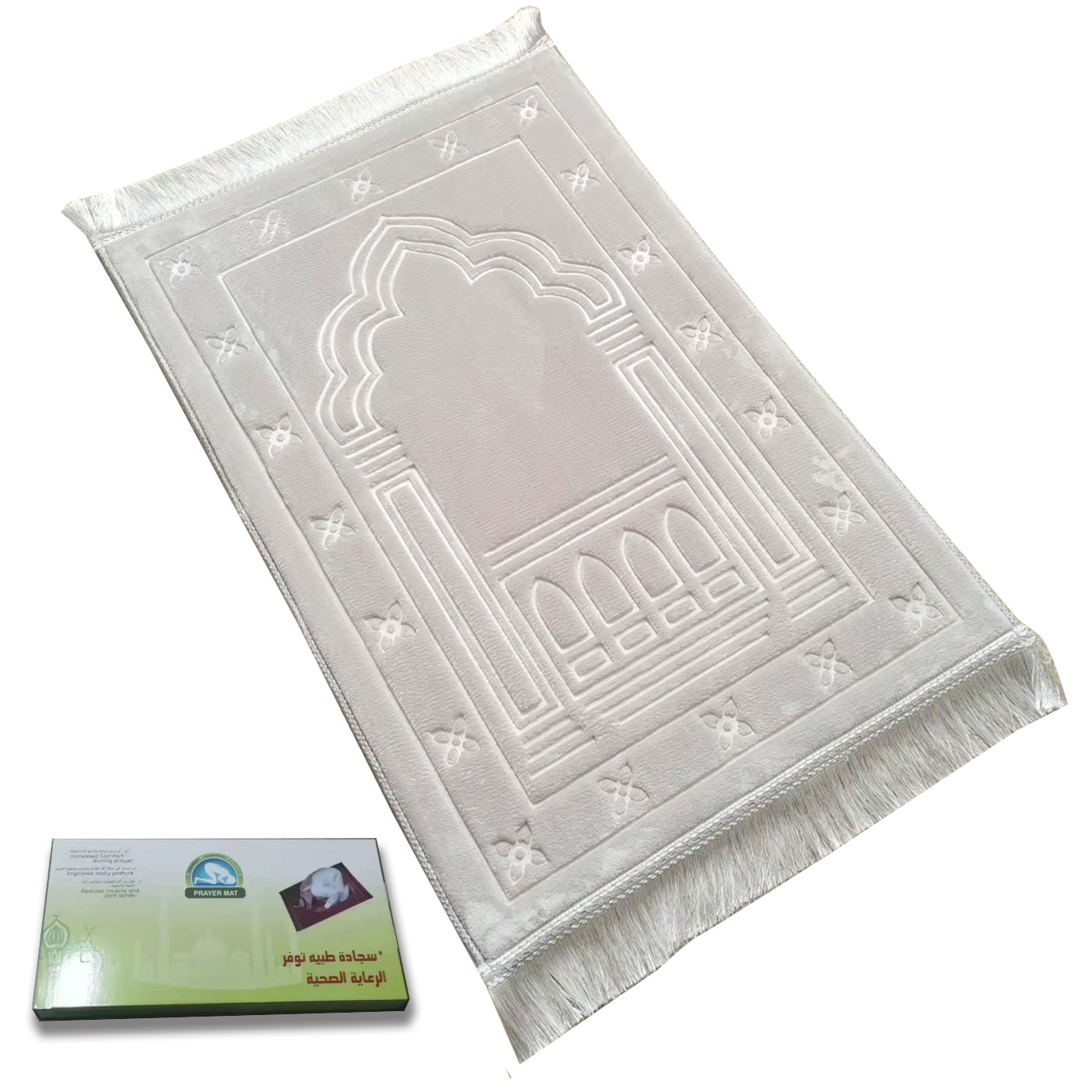 Quality Wholesale Thick Islamic prayer mats Muslim Velvet Prayer Rug Memory foam soft mat