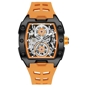 Wholesale Men Watches Luxury Brand <b>Automatic</b> Mechanical Watch Silicone Strap Sports Wristwatch Waterproof Clock Male Gift - Product Image 2