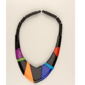 Best Quality Resin Lucite Acrylic Necklace Wood and Resin Jewelry for Ladies Trendy Indian <b>Chains</b> for Fashion - Product Image 5