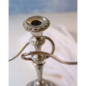 Candelabros de Metal de Tres Brazos Sheffield, Portavelas, Faroles, Frascos para Velas - Product Image 4