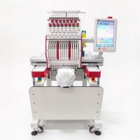 Machine à broder de précision pour chapeaux avec 12 aiguilles pour articles de coiffure professionnels
