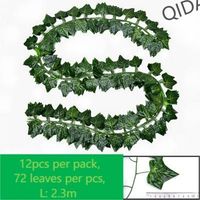 Plante en Pot Artificielle Style Naturel Feuilles de Vigne Vertes pour Mariage, Fête, Décoration Intérieure et Fête des Mères