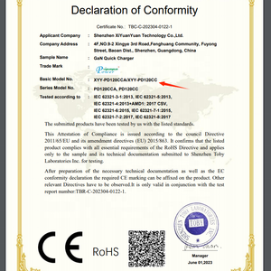 הקטן ביותר 120W 140w 150w 160w 170w 180w 200w 230w 240w pd gan מטען מהיר תואם למחשב נייד טלפון נייד - Product Image 4