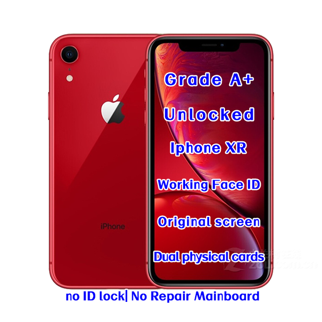 Wholesale Used Unlocked for XR 64GB Red Original Smartphone A12 Bionic Chip Face ID Factory Price Supplier Bulk Stock