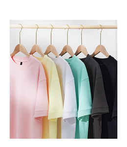 Piqué, 65% coton, 35% polyester, 220GSM T-shirt vierge surdimensionné à manches courtes pour hommes et femmes - Product Image 6