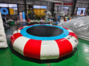 Trampolín Acuático Inflable, Juego Acuático Popular para Vacaciones de Verano, Plataforma Flotante Portátil para Saltar y Rebotar, Parque Acuático de 5m - Product Image 2