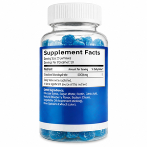 Gomitas de Creatina Hidrocloruro para Adultos OEM/ODM, Suplemento Deportivo, Rico en Creatina Monohidrato, 60 Piezas por Botella - Product Image 4