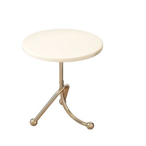 Table basse d'angle moderne et minimaliste de style nordique en acier durable avec plateau en bois de cerisier, idéale pour salon, côté canapé ou comme mini table de chevet. - Product Image 6