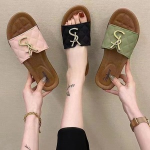 Sandalias Planas de PVC para <span class=keywords><strong>Mujer</strong></span> 2025, Antideslizantes, de Suela Gruesa, para Verano, Estilo Casual y a la Moda - Product Image 1