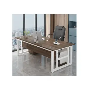 现代设计木制金属桌子书写工作站书桌现代家庭办公电脑桌