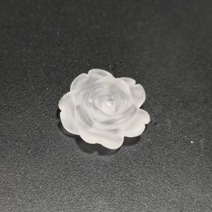 Cuarzo esmerilado hecho a mano flor Rosa F8 10mm - Product Image 2