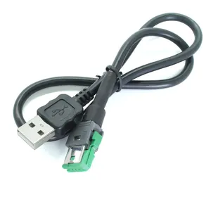 Kabel konektor USB A Male to hirose kustom pabrik kabel Transfer Data kabel isi daya Cepat