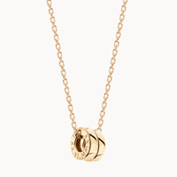 Collier personnalisé Jietao avec pendentifs disques ronds, breloques cercle familial, pendentifs vierges en acier inoxydable plaqué or 18 carats PVD, bijoux gravés