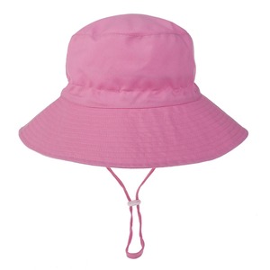 Top qualité en gros protection UV enfant en bas âge bébé fille garçon été voyage seau <span class=keywords><strong>plage</strong></span> chapeau de soleil avec ficelle infantile seau chapeau - Product Image 4