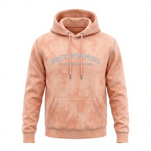 เสื้อฮู้ดดี้ผู้ชายสไตล์วินเทจทรงโอเวอร์ไซส์ ล้างสีแบบแอซิดวอช ผ้าฟลีซหนานุ่ม โพลีเอสเตอร์/คอตตอน สำหรับฤดูใบไม้ร่วง รุ่นใหม่ล่าสุด - Product Image 1