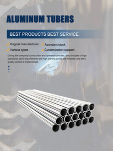 Tubes ovales en alliage d'<span class=keywords><strong>aluminium</strong></span> de grade 6061 de différents types avec surface polie, tempérage T3~T8, service de découpe, longueur 1000-6000 mm - Product Image 1