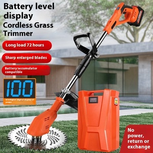 เครื่องตัดหญ้าแบบพกพา แบตเตอรี่ลิเธียม 24V ชาร์จไฟได้ ไร้สาย ขนาดเล็ก สำหรับงานอุตสาหกรรม ใบมีดเหล็ก ปรับความสูงได้ รุ่น ODM-5C La - Product Image 4