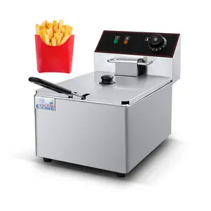 2023 newly design commercial deep fryer commercial electric frying machine 8L potato chips fryer French fryer
