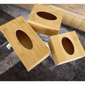 Porta pañuelos de bambú moderno y duradero, personalizable, para restaurantes y hoteles, venta al por mayor, marca personalizada - Product Image 3