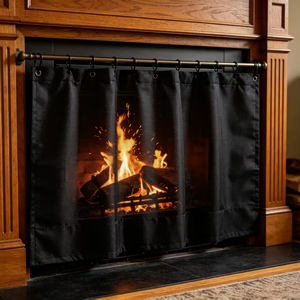 Tissu en fibre pré-oxydé ignifuge pour rideaux de séparation, non inflammable et facile à installer - Product Image 1