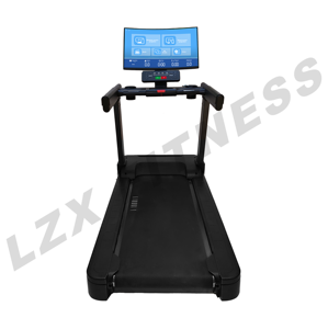 Tapis roulant commercial en acier avec <span class=keywords><strong>grand</strong></span> écran incurvé et fonction de mise en <span class=keywords><strong>miroir</strong></span> de l'écran, caractéristiques de sécurité, équipement de salle de sport, machine de course - Product Image 2