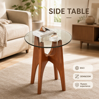 Table basse moderne en verre avec rangement pour salon - Meuble décoratif pour la maison facile à nettoyer