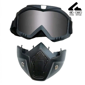オープンフェイスウィンドプルーフオートバイハーフヘルメットVintage Design UV400保護軽量サイクリング釣り用取り外し可能 - Product Image 2