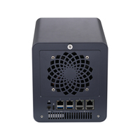 Qotom Q31011DS AI 就绪型 4 盘位高速 NAS 存储服务器 Intel Celeron 4305U 4x2.5G LAN 用于本地 AI 存储