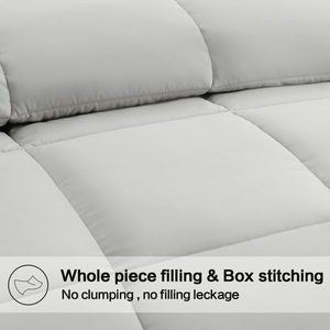 90x90 tất cả các mùa Duvet chèn Trắng Sợi nhỏ Comforter bảo vệ chống lại bụi ve và chất gây dị ứng - Product Image 4