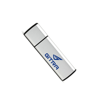 Clé USB en alliage métallique rectangulaire unique 4 Go 8 Go de clé USB haute vitesse Logo gravé au laser Cadeau PC externe 1 To 2 To