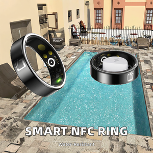 Anillo Inteligente NFC con Carga, Resistente al Agua 3ATM, Monitor de Frecuencia Cardíaca y Oxígeno en Sangre, Seguimiento del Sueño, Control Remoto a través de Aplicación, Hecho de Aleación Resistente - Product Image 2
