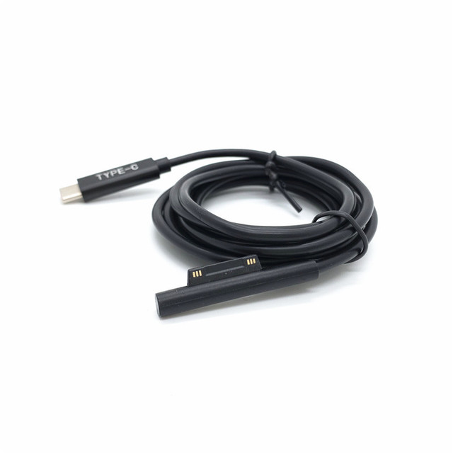 15V or 12V Type C Charging Cable for Surface Pro3 Pro4 Pro5 Pro6 44W 65W 87W PD Wall Charger Pro 3 4 5 6 GO Type C Charging Cord