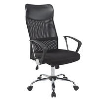 Chaise de bureau pivotante ergonomique avec dossier en maille et assise en mousse haute densité pour visiteurs et travailleurs