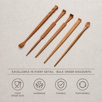 Cuillère à thé en bambou durable, artisanale et de qualité supérieure, Chashaku, cuillère à matcha pour la cérémonie du thé zen, qualité professionnelle, logo personnalisé