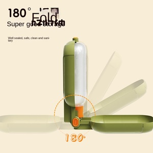 Ciotola per Acqua per Cani Ecologica Portatile a Doppio Uso Grande Capacità in Materiale PC per Viaggi all'Aperto - Product Image 3