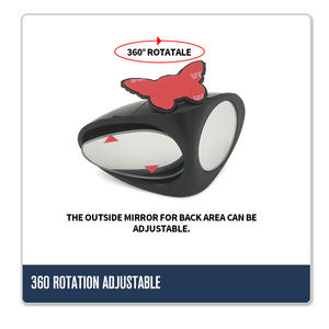 Điều Chỉnh Tam Giác Đôi Ống Kính Trái Điểm Mù Gương Chiếu Hậu Cho Xe Hơi - Product Image 5