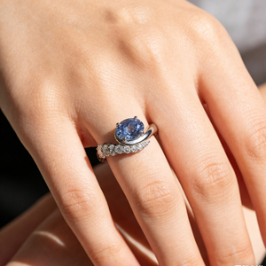 <b>CUSTOM</b> SILVER 10K/14K/18 SOLID GOLD CLASSIC Lab-Grown CVD IGI VVS-VS Oval Cut ENGAGEMENT PARTY FASHION CLUSTER <b>RING</b> - Product Image 4