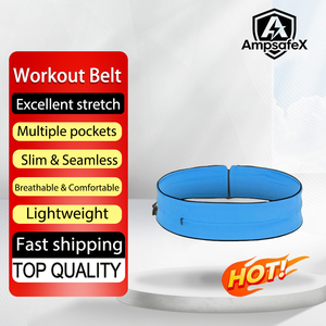 Sac banane portable en jean pour le sport avec compartiment téléphone, résistant à la transpiration et léger, idéal pour le yoga, la course et les activités sportives en extérieur - Product Image 1