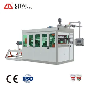 Automatic Plastic sheet moulding vacuum forming thermoforming machine for ice cup PET