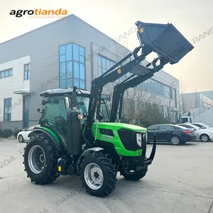 Usine du Shandong Mini Tracteur Agricole 70hp 80hp 90hp 100hp 120hp 130hp 140hp 150hp Prix Tracteur Agricole pour Chargeur Frontal