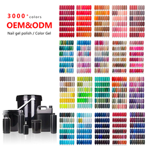 2025 New nhãn hiệu riêng ngâm tắt 3000 Màu sắc gel móng tay số lượng lớn UV Gel đánh bóng móng tay cho salon - Product Image 5