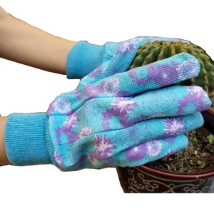 PRISAFETY Yardwork-guantes de seguridad de algodón para mujer, protección de trabajo, de PVC, para jardín - Product Image 1