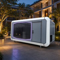 Kit de maisonnette préfabriquée modulaire pour hôtel, camping, bureau, villa