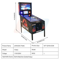 LIFUN Direct Factory Machine de flipper à écran, à monnayeur, 1200 jeux, retour d'information complet 4K, jeu d'arcade d'intérieur à vendre
