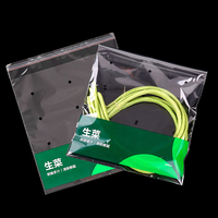 Sacs plats transparents en plastique BOPP personnalisés pour légumes, emballages alimentaires, sacs d'emballage pour légumes, sacs en plastique