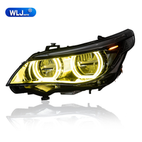 WLJ pour le modèle BMW Série 5 E60 2003-2010 avec phare LED Angel-eye bicolore modifié. Plug and Play.